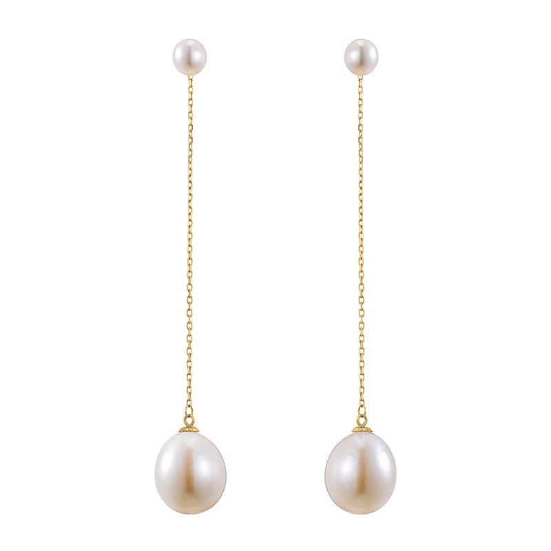 Detachable baroque pearl earrings Natasha Sherling Fine Jewellery