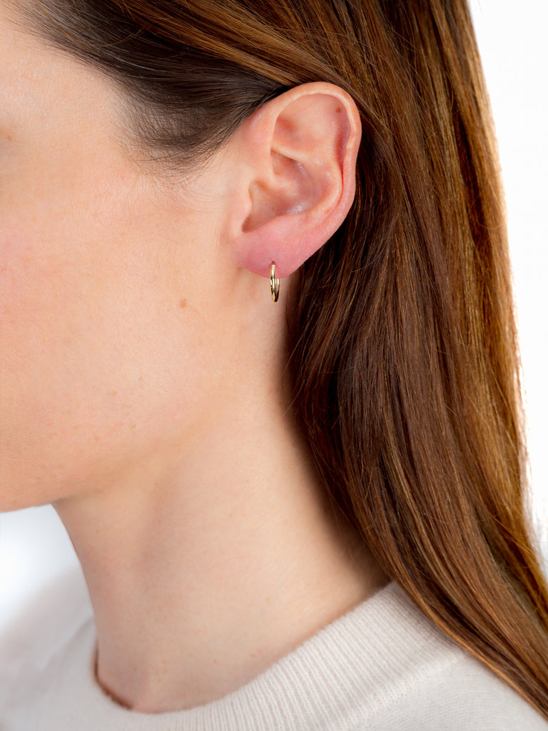New York gold earrings, xs