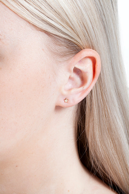 Shining Star gold earrings