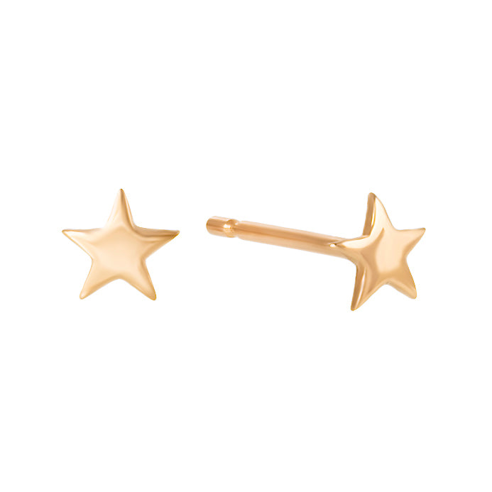 Shining Star gold earrings