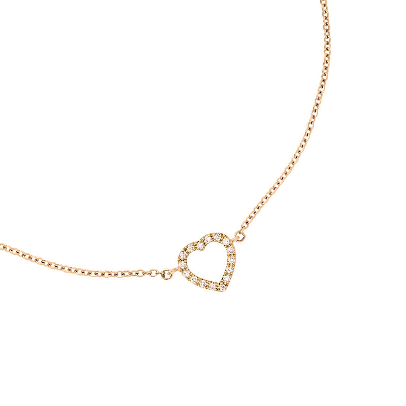 From Here to Eternity diamond heart necklace