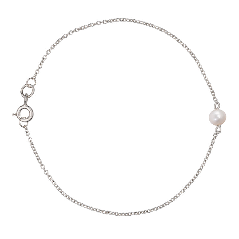 The Interval cream pearl and silver bracelet