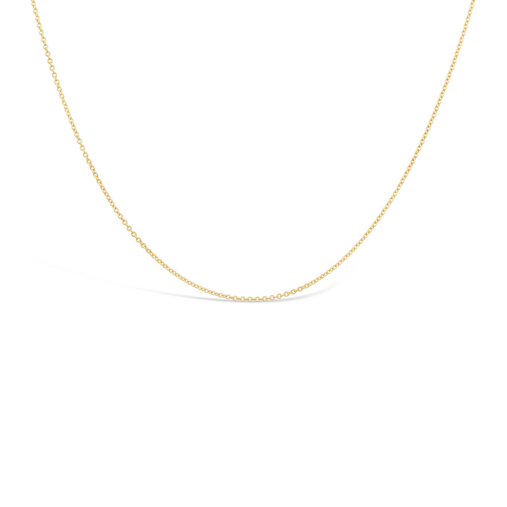 Plain gold chain necklace