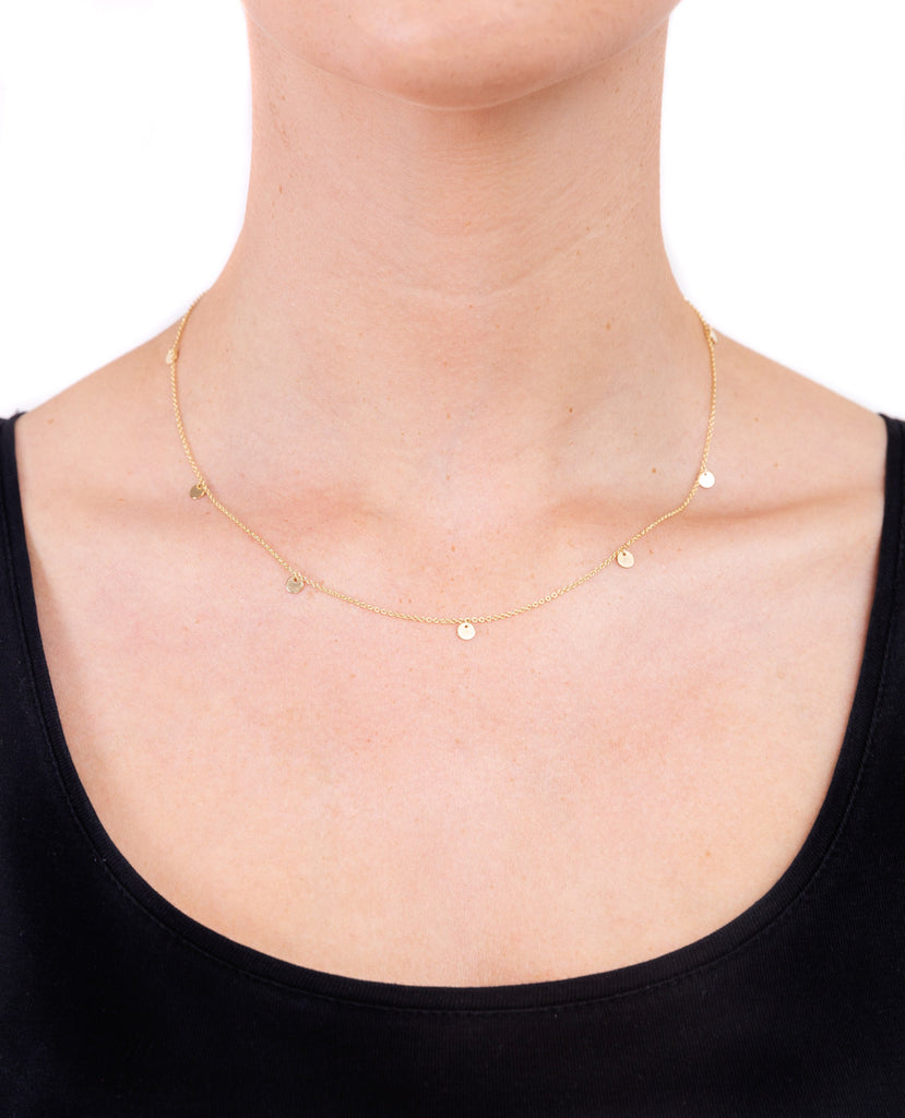 Little Rays of Light gold necklace