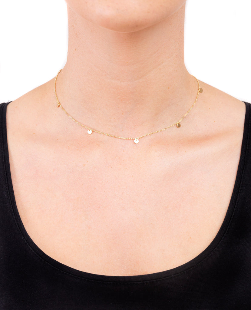 Little Rays of Light gold necklace