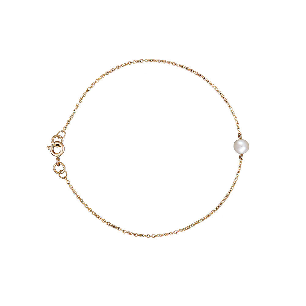 The Interval pearl and gold bracelet