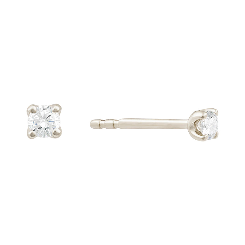 Twinkle Twinkle white gold diamond earrings